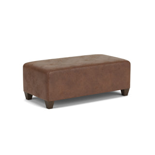 Cascade Fabric Rectangular Cocktail Ottoman