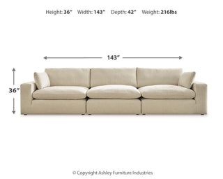 Elyza 3-Piece Sectional Sofa Chenille