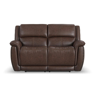 Beau Fabric Power Reclining Loveseat with Power Headrests