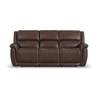 Beau Fabric Power Reclining Sofa with Power Headrests