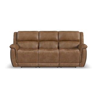 Beau Fabric Power Reclining Sofa with Power Headrests