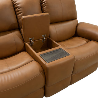 Henry Power Reclining Loveseat with Console & Power Headrests & Lumbar