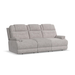 Zecliner Zofa Fabric Power Sleep Sofa with Power Headrests & Lumbar