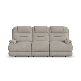 Zecliner Zofa Fabric Power Sleep Sofa with Power Headrests & Lumbar