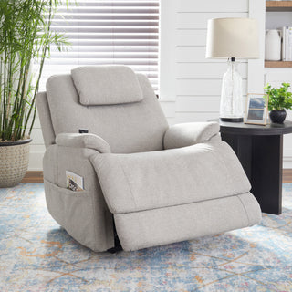 Zecliner Model 2 Petite Fabric Power Sleep Recliner with Power Headrest & Lumbar