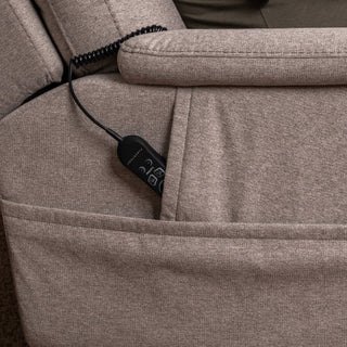 Zecliner Model 1 Fabric Power Sleep Recliner with Power Headrest & Lumbar