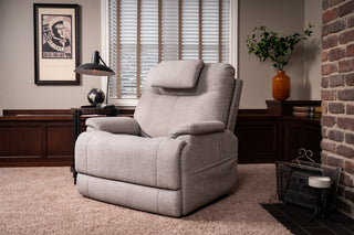Zecliner Model 1 Fabric Power Lift Sleep Recliner with Power Headrest & Lumbar