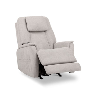 Zecliner Model 3+ Fabric Power Rocking Sleep Recliner with Power Headrest, Lumbar, Heat & Massage