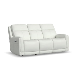 Alister Leather Power Gliding Sofa with Power Headrests & Lumbar