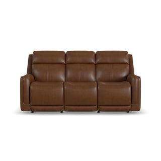 Alister Leather Power Gliding Sofa with Power Headrests & Lumbar