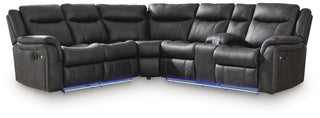 Sultan Meadow 2-Piece Reclining Sectional Faux Leather