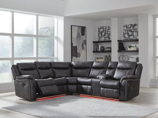 Sultan Meadow 2-Piece Reclining Sectional Faux Leather