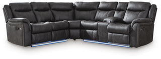 Sultan Meadow 2-Piece Reclining Sectional Faux Leather
