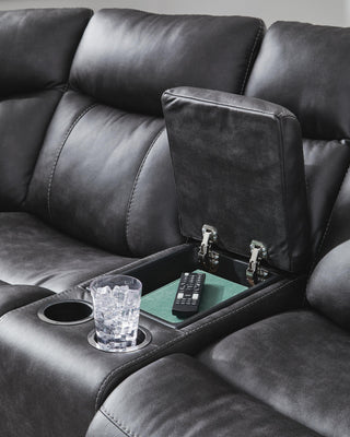 Sultan Meadow 2-Piece Reclining Sectional Faux Leather