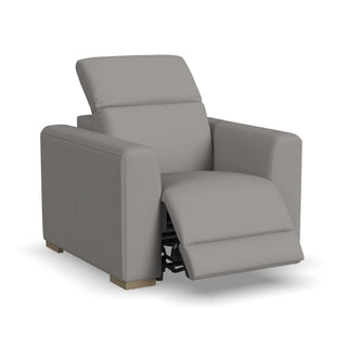 Aurora Leather Power Recliner with Power Headrest