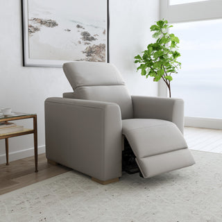 Aurora Leather Power Recliner with Power Headrest