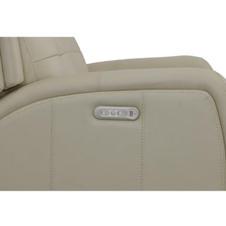 Grant Leather Power Reclining Loveseat with Power Headrests
