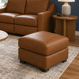 Hudson Leather Ottoman
