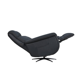 Haven Leather Power Swivel Recliner with Power Headrest, Lumbar, Heat, Massage & Ventilation