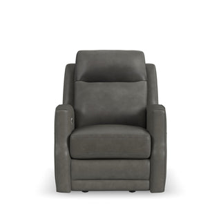 Maxwell Leather Power Gliding Recliner with Power Headrest and Lumbar