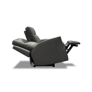 Maxwell Leather Power Reclining Loveseat with Power Headrests and Lumbar