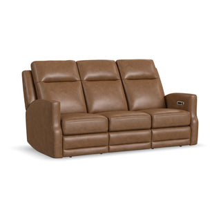 Maxwell Leather Power Reclining Sofa with Power Headrests and Lumbar