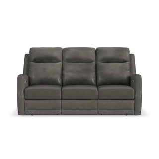 Maxwell Leather Power Reclining Sofa with Power Headrests and Lumbar