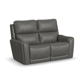 Carter Fabric Power Reclining Loveseat with Power Headrests & Lumbar