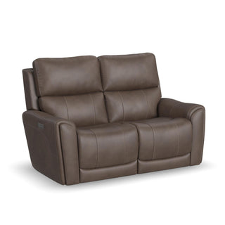 Carter Fabric Power Reclining Loveseat with Power Headrests & Lumbar