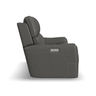 Carter Fabric Power Reclining Sofa with Console & Power Headrests & Lumbar