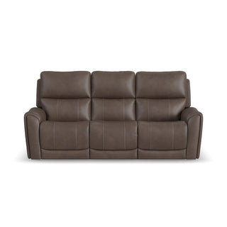 Carter Fabric Power Reclining Sofa with Console & Power Headrests & Lumbar