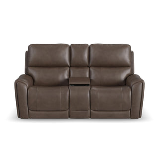 Carter Fabric Power Reclining Loveseat with Console & Power Headrests & Lumbar