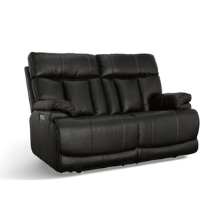 Clive Fabric Power Reclining Loveseat with Power Headrests & Lumbar