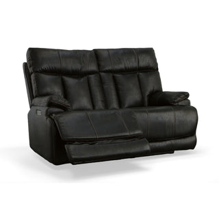 Clive Fabric Power Reclining Loveseat with Power Headrests & Lumbar