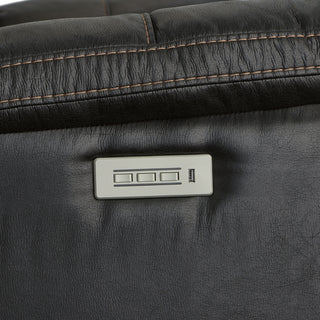 Clive Fabric Power Reclining Loveseat with Power Headrests & Lumbar