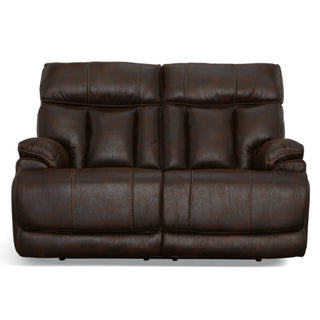 Clive Fabric Power Reclining Loveseat with Power Headrests & Lumbar