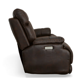 Clive Fabric Power Reclining Sofa with Power Headrests & Lumbar