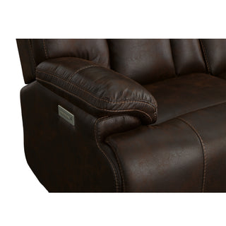 Clive Fabric Power Reclining Sofa with Power Headrests & Lumbar