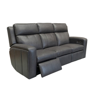 Wyatt Leather Power Reclining Sofa with Power Headrests & Lumbar