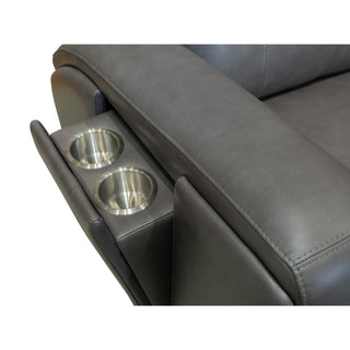 Wyatt Leather Power Reclining Sofa with Power Headrests & Lumbar