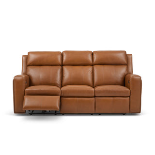 Wyatt Leather Power Reclining Sofa with Power Headrests & Lumbar
