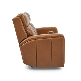 Wyatt Leather Power Reclining Sofa with Power Headrests & Lumbar