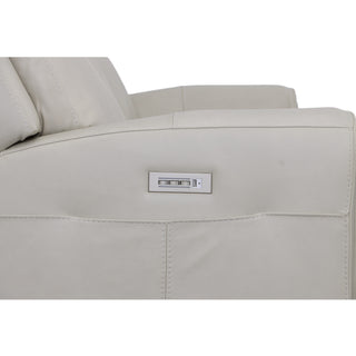 Barnett Leather Power Reclining Sofa with Power Headrests & Lumbar