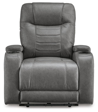 Schooner Rocks PWR Recliner/ADJ Headrest Faux Leather