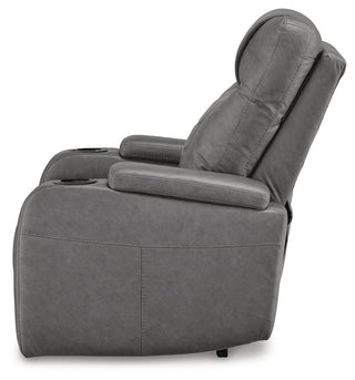 Schooner Rocks PWR Recliner/ADJ Headrest Faux Leather