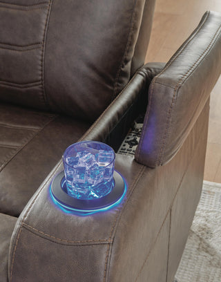 Schooner Rocks PWR Recliner/ADJ Headrest Faux Leather