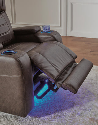 Schooner Rocks PWR Recliner/ADJ Headrest Faux Leather