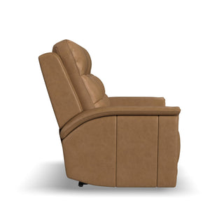Ranger Leather Power Reclining Loveseat with Power Headrest, Lumbar, Heat & Massage