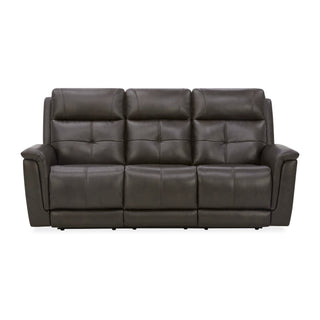 Ranger Leather Power Reclining Sofa with Console, Power Headrest, Lumbar, Heat & Massage