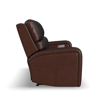 Oasis Leather Power Reclining Sofa with Power Headrests, Lumbar, Heat & Massage